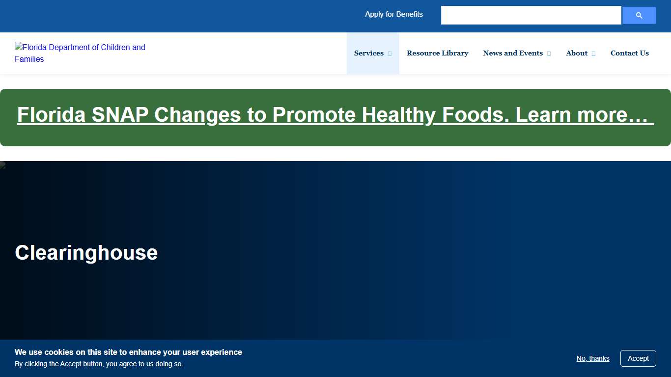 Clearinghouse | Florida DCF